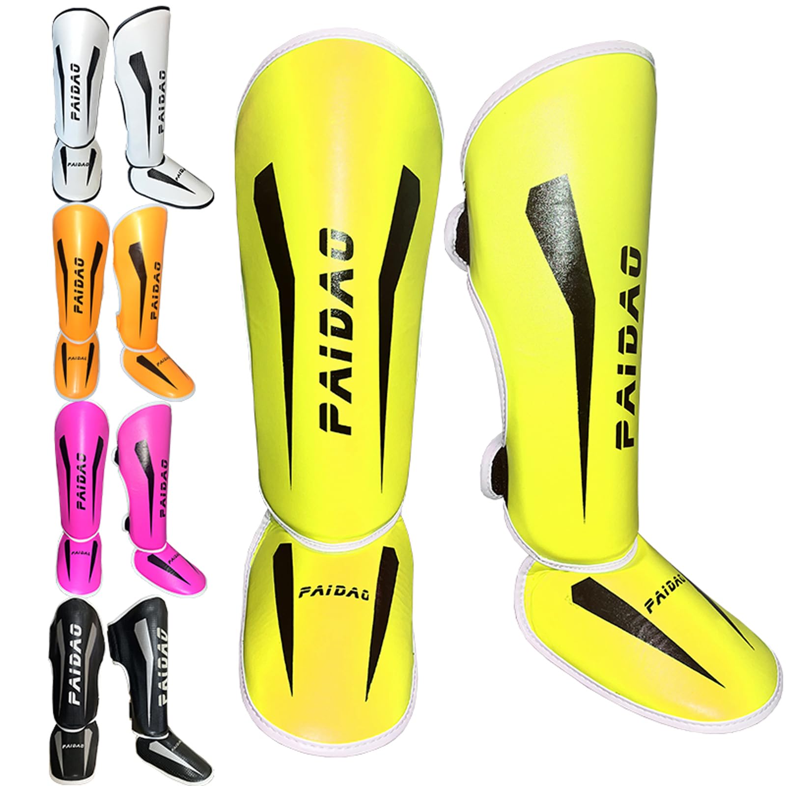 Parastinchi da Boxe,Paratibie Kick Boxing,Piedi Protezione Shin Guard,Pugilato Paratibie,Paratibia Kick Boxing Muay Thai,Ammortizzanti,Antiscivolo,per Arti Marziali,Karate,Taekwondo