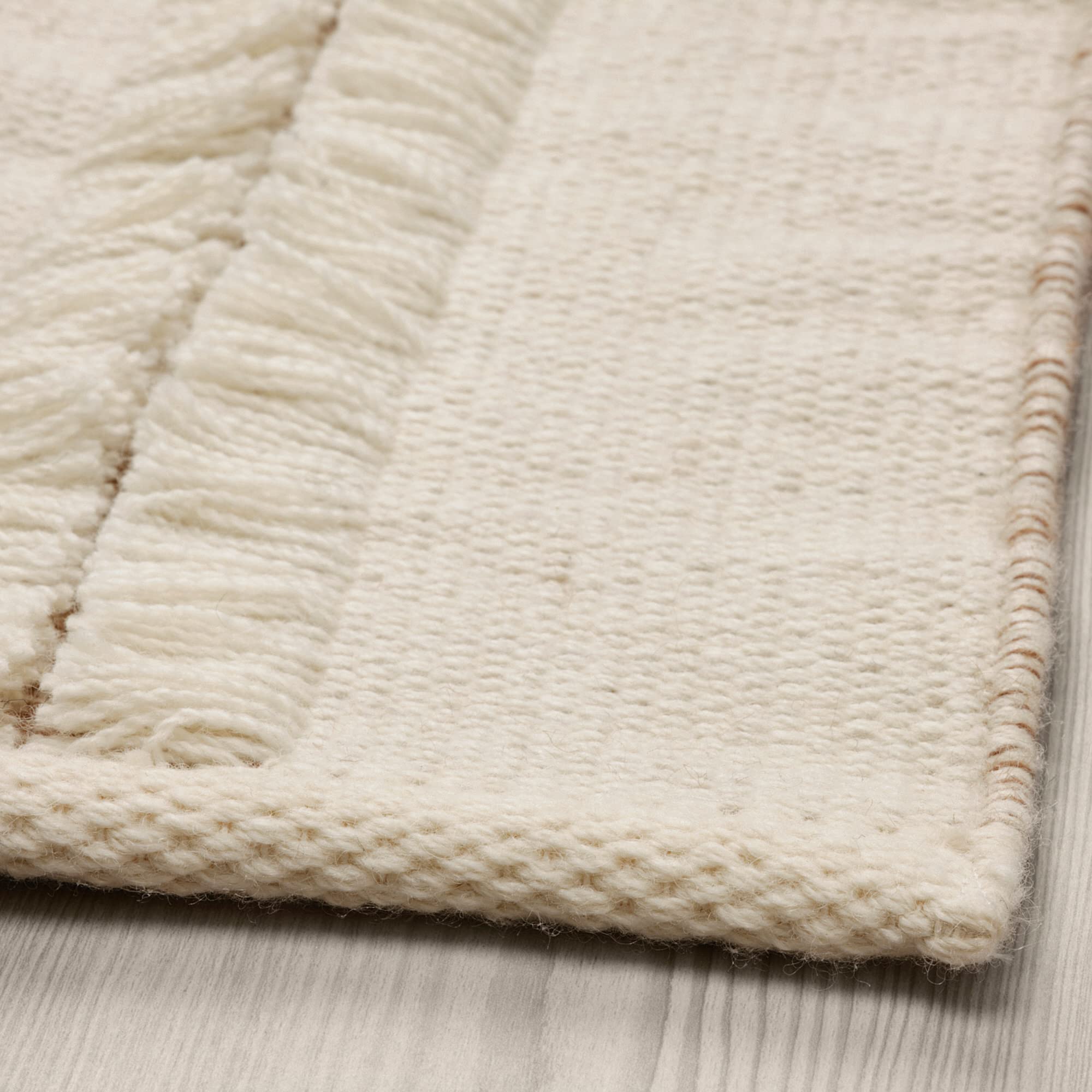 Ikea PEDERSBORG rug, flatwoven, 133x195 cm, natural/off