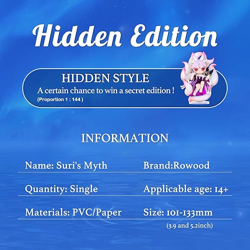 Miniatura 5 de RoWood Caja ciega, figura de acción aleatoria-1 unidad, juguete coleccionable Kawaii muñeca individual, kits de modelo para adultos, cumpleaños Suri