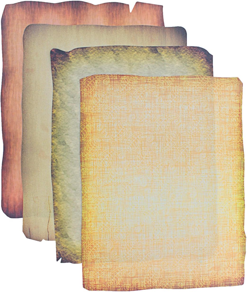 Antique Design Craft Paper; Assorted Colors/Designs, 64 Sheet Pack