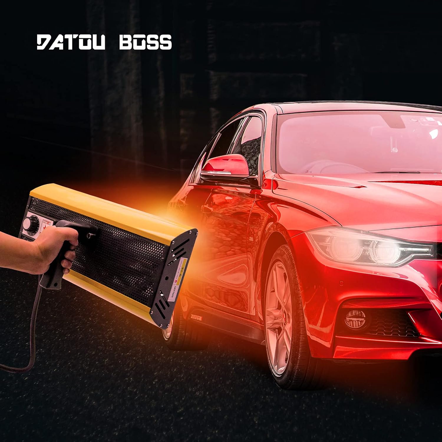 DATOU BOSS Infrared Paint Curing Lamp 2000W Automotive Paint Curing System Infrared Paint Dryer with Timer 110V