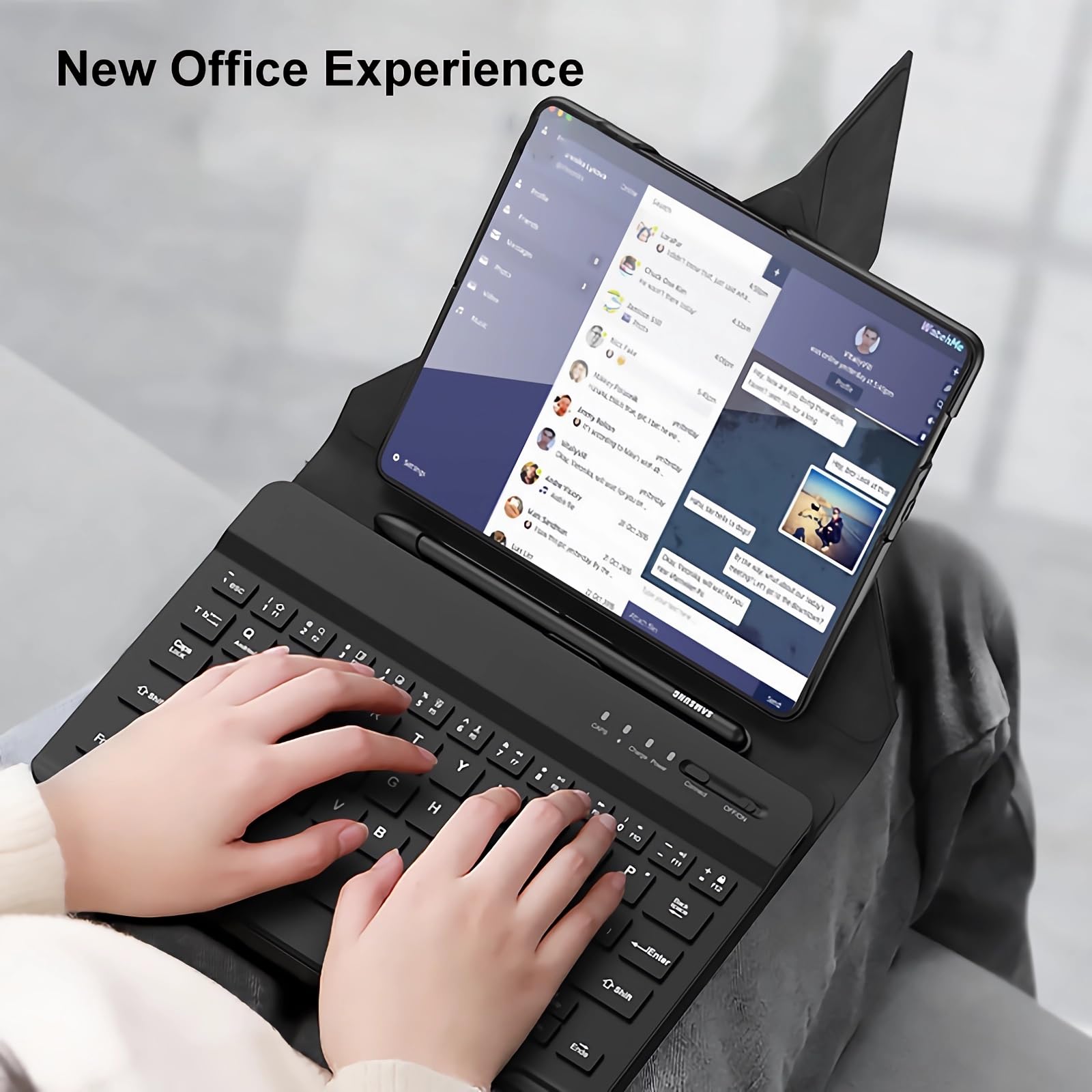 Amazon | Samsung Galaxy Z Fold 用キーボードケース、Sペンホルダー