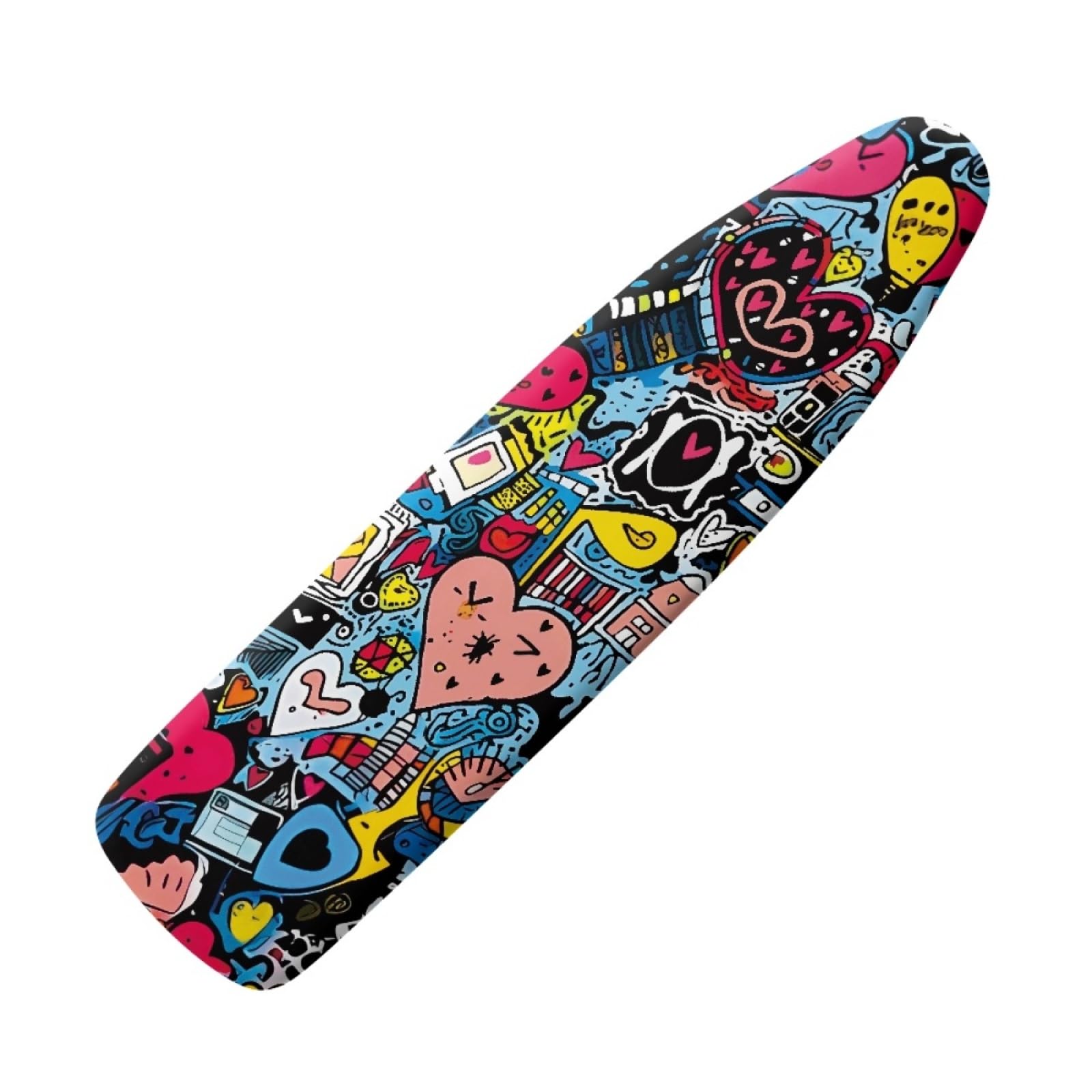 Ironing Board Covers Blue Abstract Iron Board Covers and Pad Thick Resist Scorching and Staining Thick Easy Fit Iron Cover Adjustable Elastic Rope Ironing Boards Cover 140x50cm