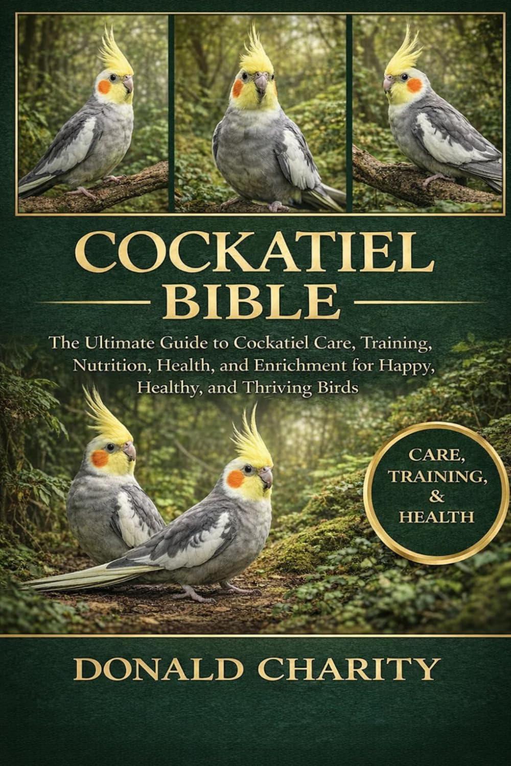 COCKATIEL BIBLE: The Ultimate Guide to Cockatiel Care, Training, Nutrition, Health, and Enrichment for Happy, Healthy, and Thriving Birds.
