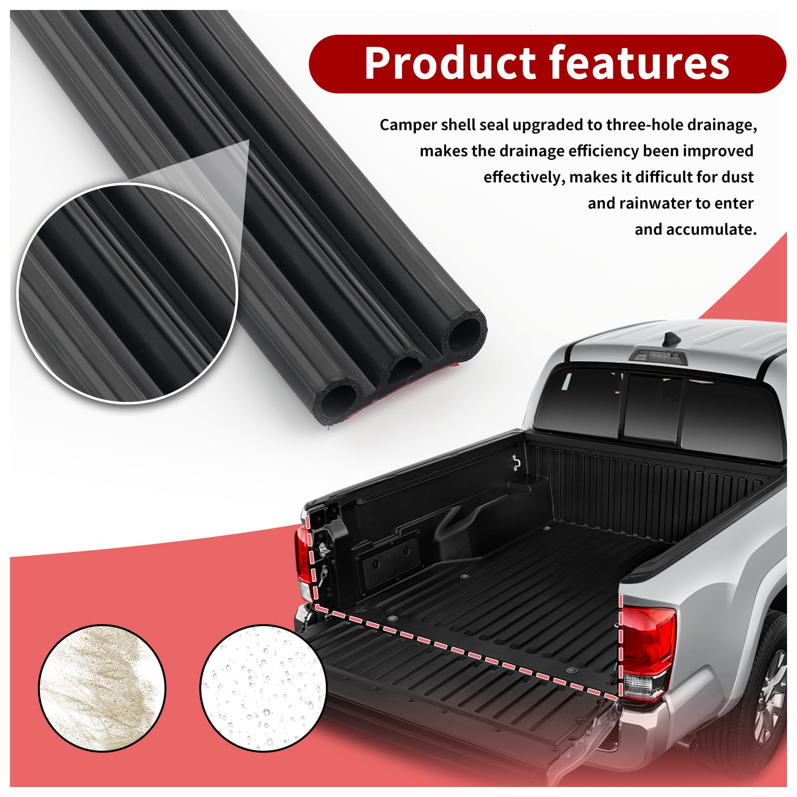 Truck Tailgate Seal Super Cap Seal&trade; 23ft Ultimate Tailgate Seal