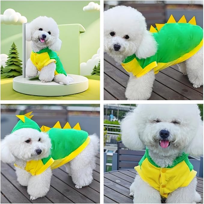 Disfraz de Dinosaurio para Perro Talla M miniatura 2