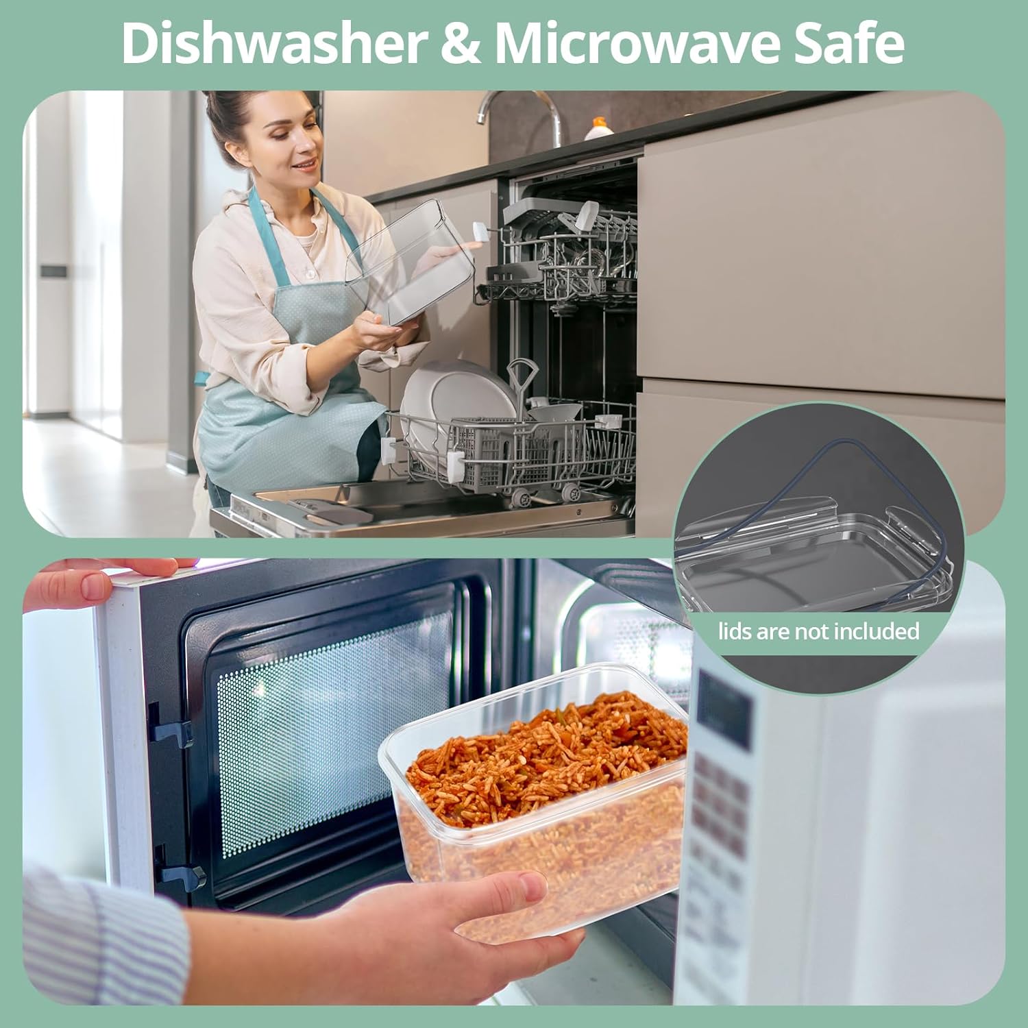 Fruit Storage Containers for Fridge with Removable Colander, 8 Pack Fruit Containers for Fridge with 2 Function Divider Plate, Airtight Storage Container to Keep Berry Fruit Fresh, Dishwasher Safe - Image 7