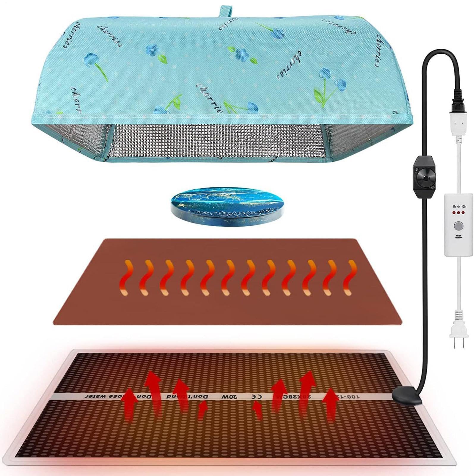 Tapis en Silicone pour résine Tapis Chauffant 38 x 38 x 15 cm à