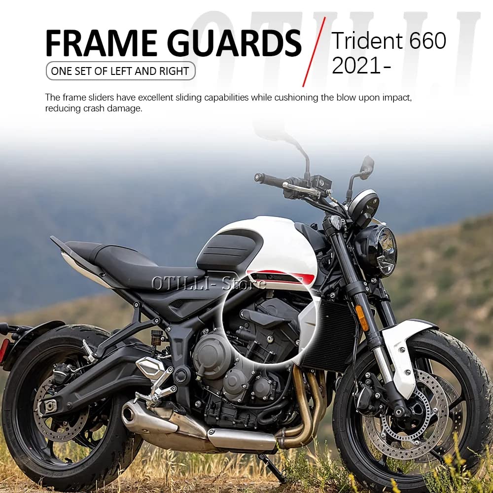 Protector de marco para carenado de motocicleta Triumph Trident 660 2021 2022, protección lateral izquierdo y derecho, 1 par