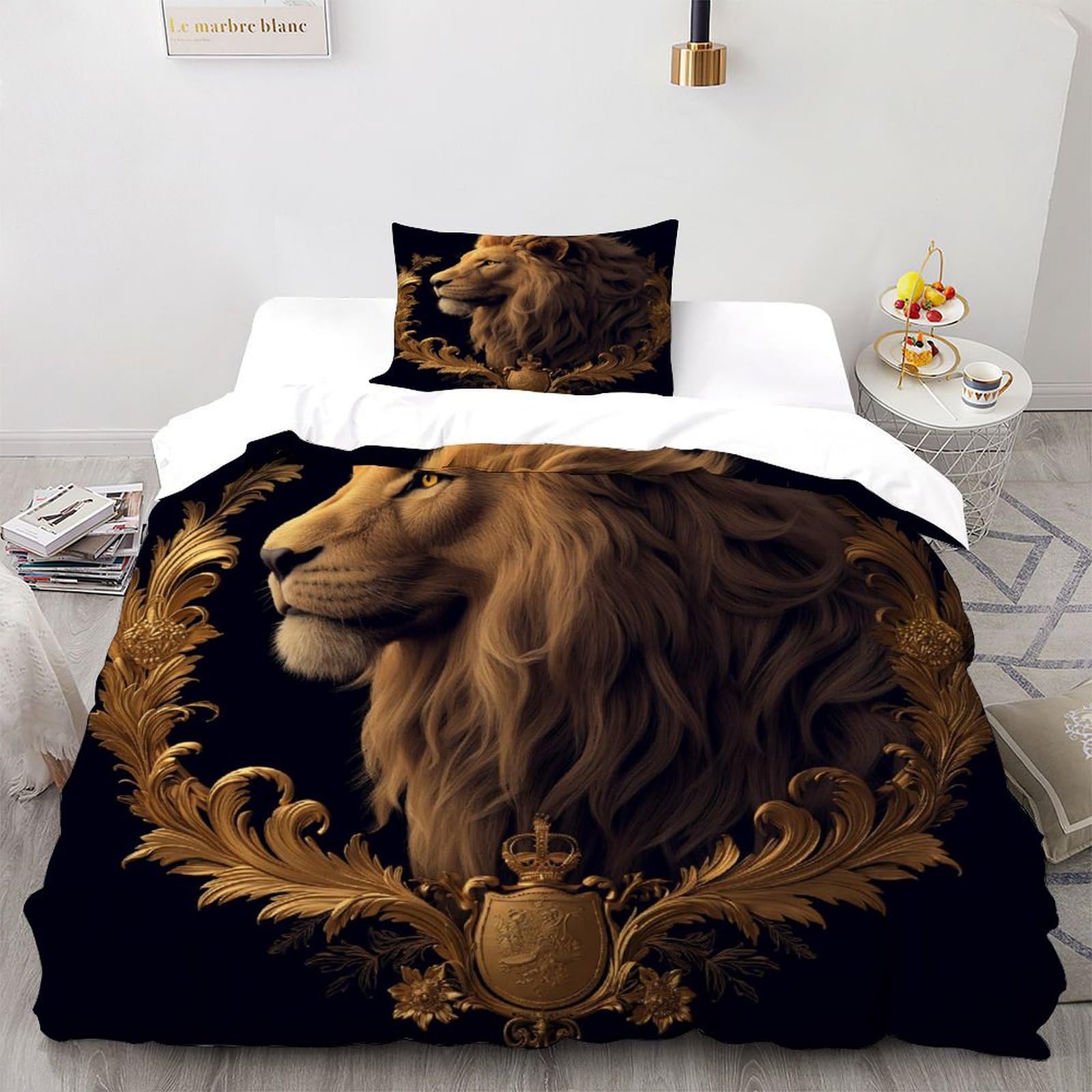 Parure de lit Slam Dunk 135x200cm housse de couette single microfibre avec 2 taies d'oreiller
