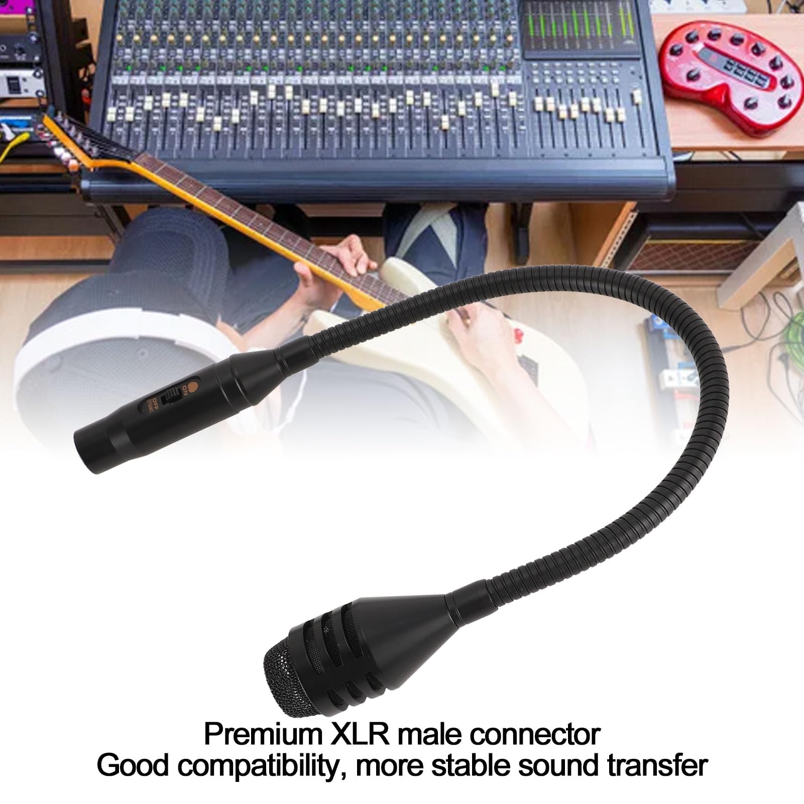 Mikrofon DJ do Miksera Audio, Profesjonalny Ruchome Mikrofon z Cewki do Sceny, Studia, Pręty, 3 -pinowe Męskie Interfejs XLR
