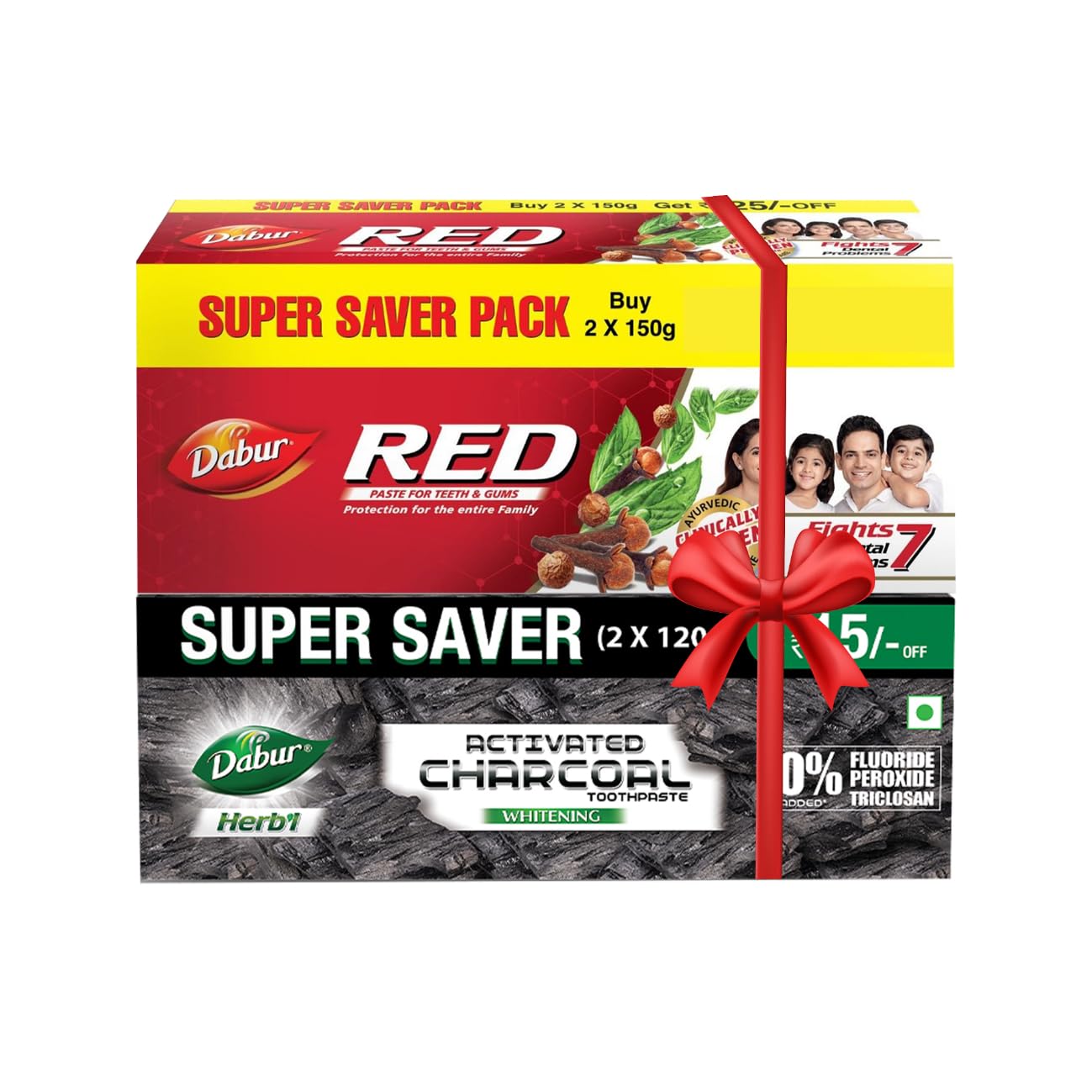 See full amazon price history chart for Dabur Red Toothpaste-300g Family Pack With Toothbrush + HerbL Charcoal&Mint (Black Gel) Toothpaste-240g (120gx2,Pack Of 2) | Fights Plaque&Extrinsic Stains | Whitening Toothpaste, Fluoride Free Dabur Red Toothpaste-300g Family Pack With Toothbrush + HerbL Charcoal&Mint (Black Gel) Toothpaste-240g (120gx2,Pack Of 2) | Fights Plaque&Extrinsic Stains | Whitening Toothpaste, Fluoride Free (B0C5XDZFSH) Amazon Price History, Amazon Price Tracker