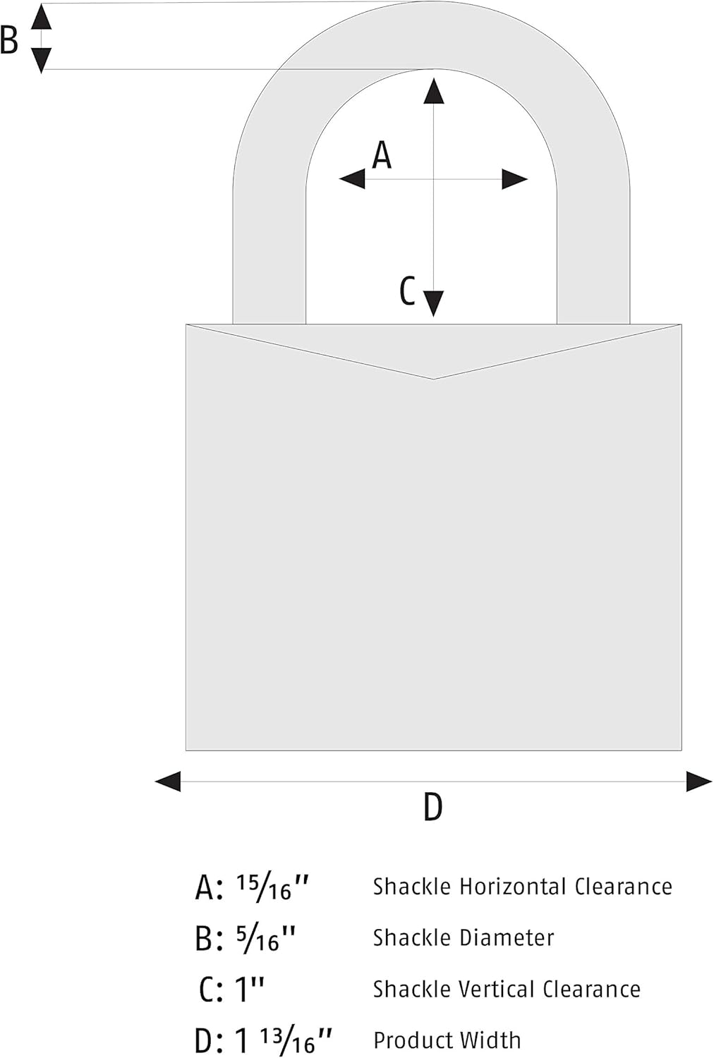 ABUS 80015 Rekeyable Steel Keyed Different Padlock