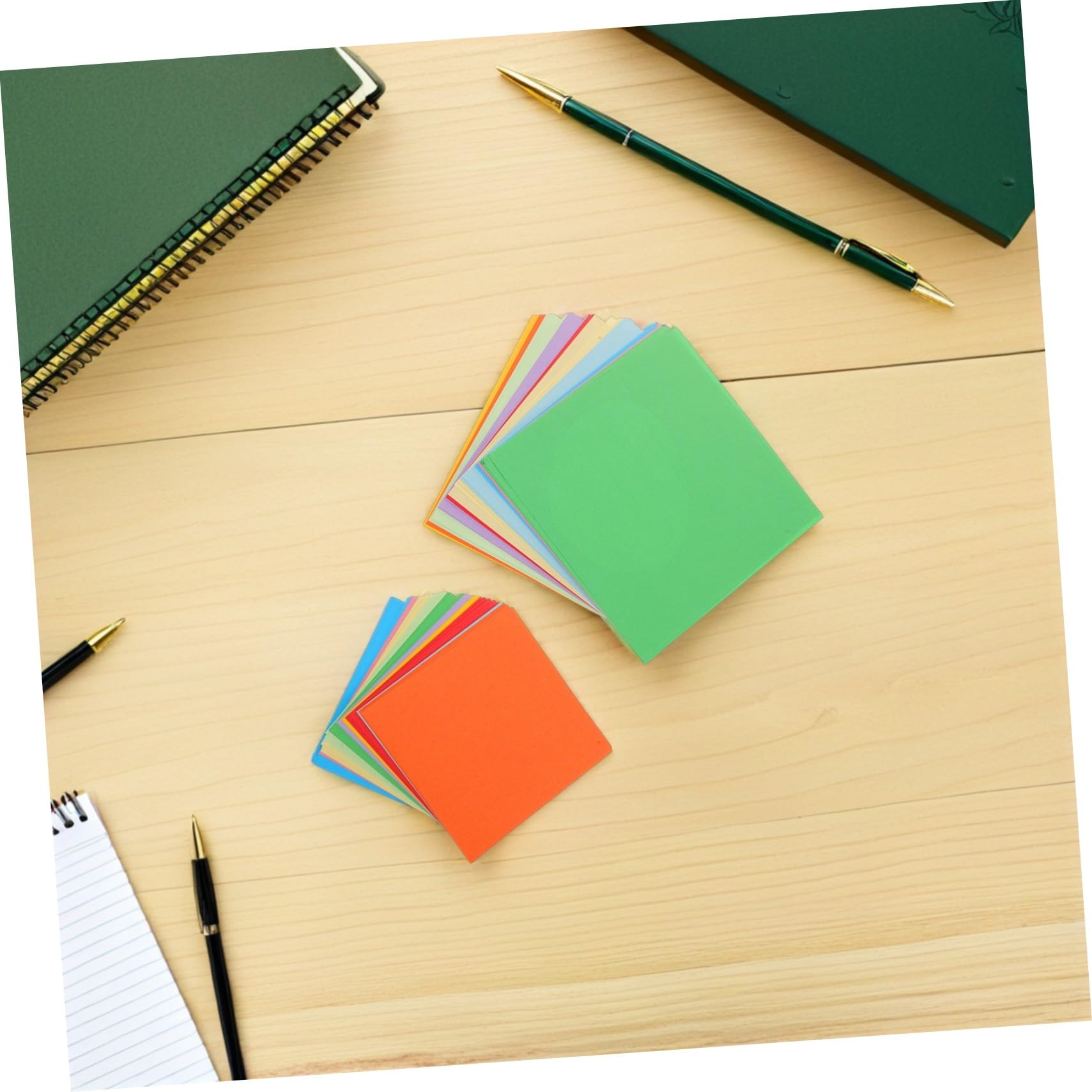 Veemoon 10taschen Handgefertigtes Farbiges Origami-faltpapier Beutel Quadratisches Bastelpapier für Junge Mädchen Doppelseitiges Diy-kunstpapier Einfaches Falten für Bastelprojekte