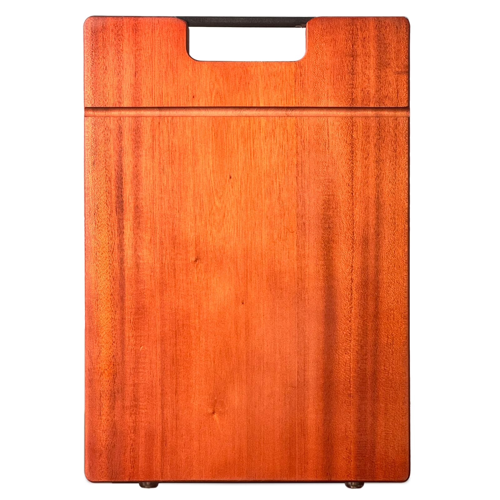 LUBAN Mahogany Wood Cutting Board, Solid Wooden Cutting Boards for Kitchen, Thickened Large Cutting Board with Handle, Premium Chopping Board for Kitchen Made of Sustainable Wood (16x11x1.1 INCH…)