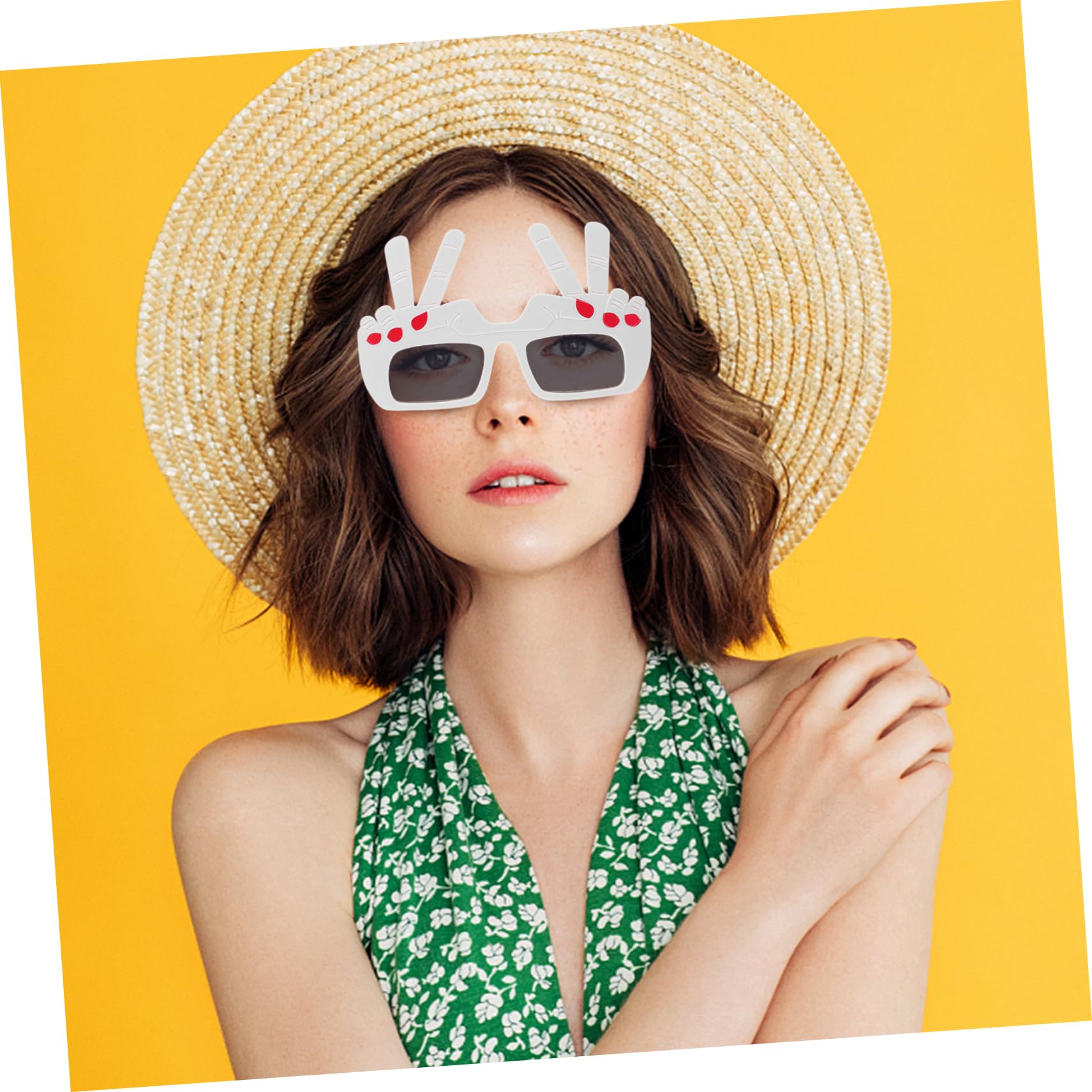 OATIPHO Funny Gesture Glasses Women's Trendy Sunglasses Party Favors Adult Lightweight Material