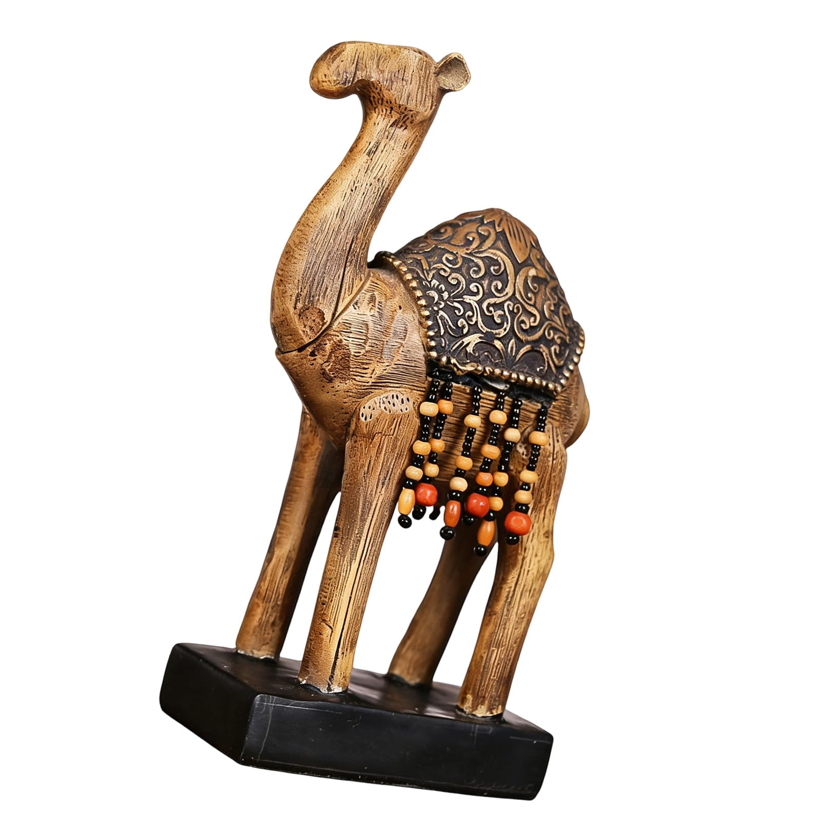 Sculpture d ' animaux du désert : figurines de chameaux de collection