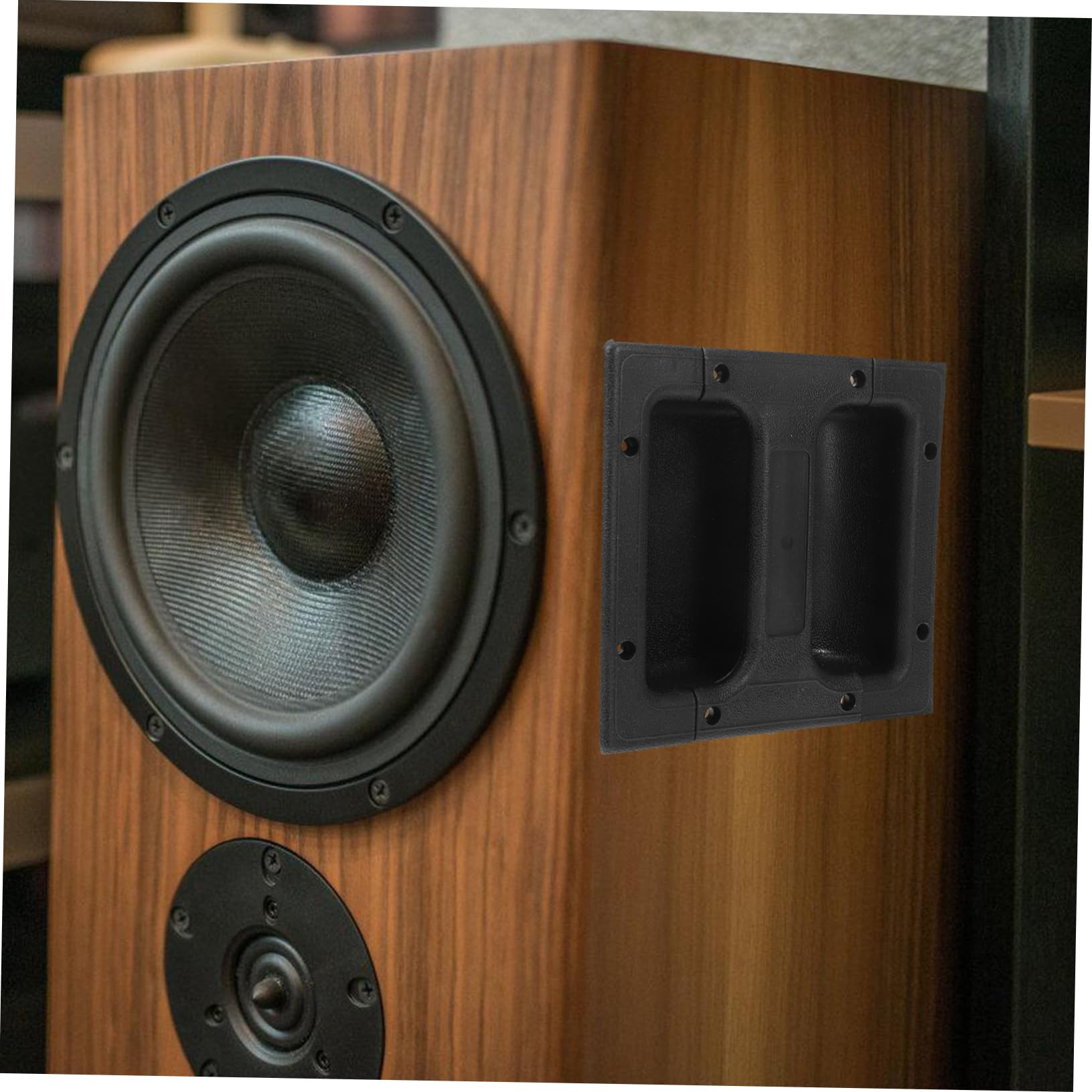 Abaodam Para Altavoz 2 Piezas Manijas De Plástico Duraderas Para Amplificador Reemplazo De Mango Cómodo y Práctico Para Transporte De Altavoces