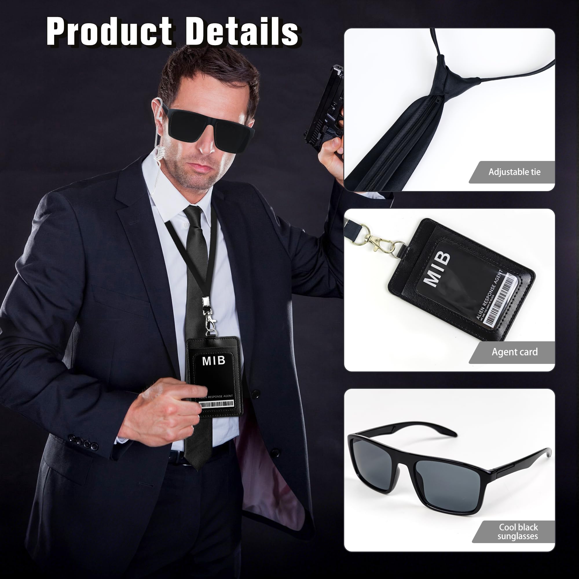 Horolam Agent Costume Accessories - Image 4