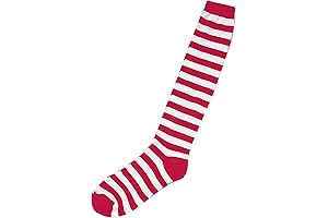 Forum Novelties Women's Novelty Red Striped Knee Socks (One Size Fits All)