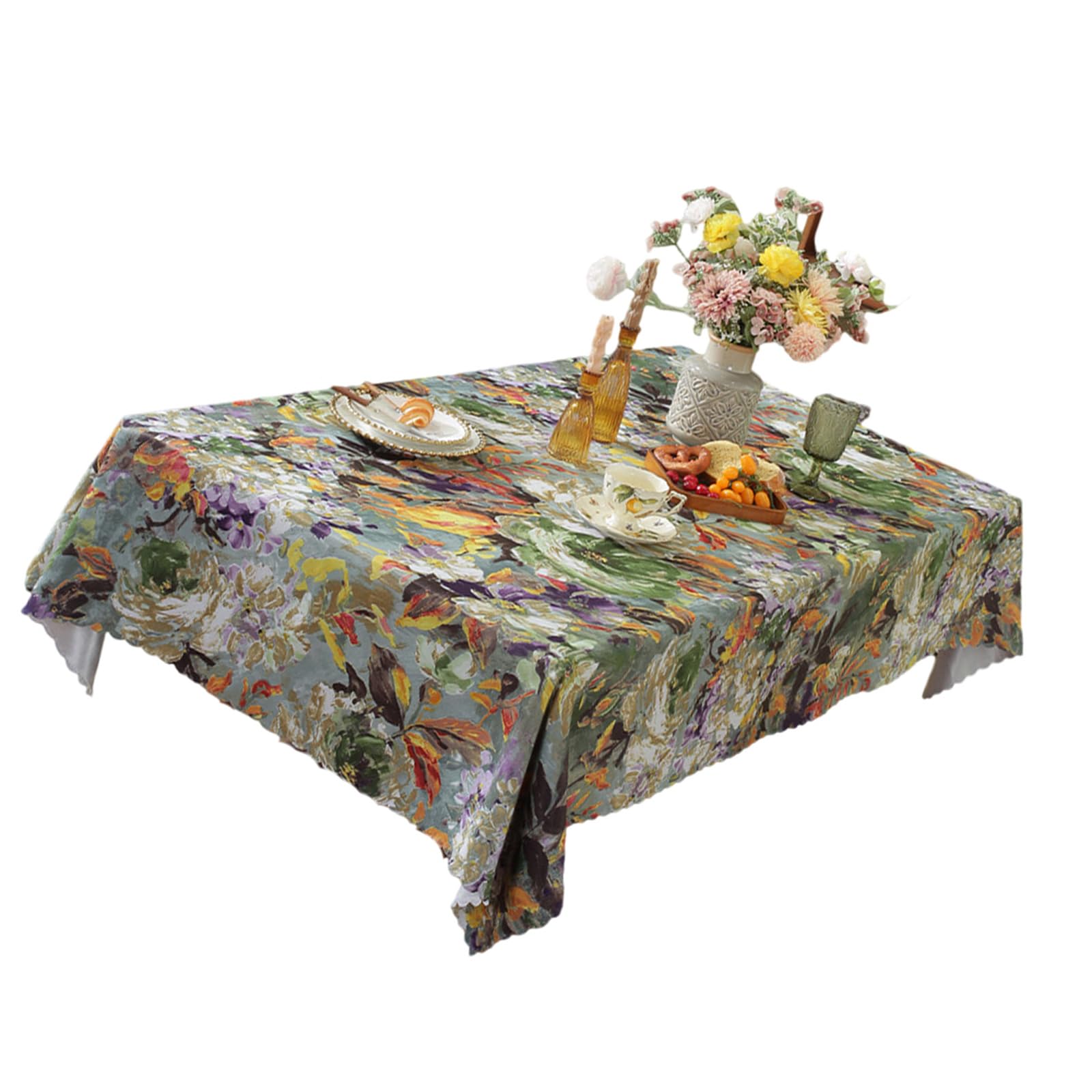 Kalttoy E Stylish Americans Art Tabl Cover Polyester Multipurpos Hom Decoration Accessory Festival Banquets Tabl Cover