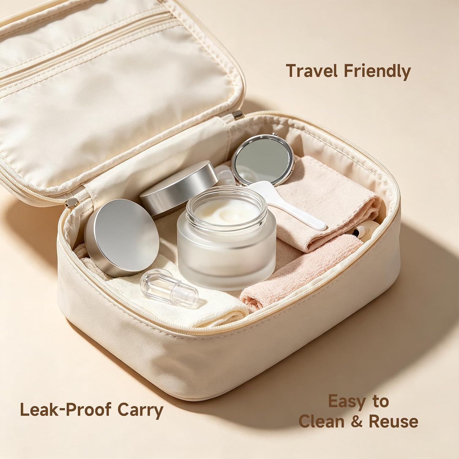 6 Pack 30g/1 oz Frosted Glass Cosmetic Jars with Silver Lids