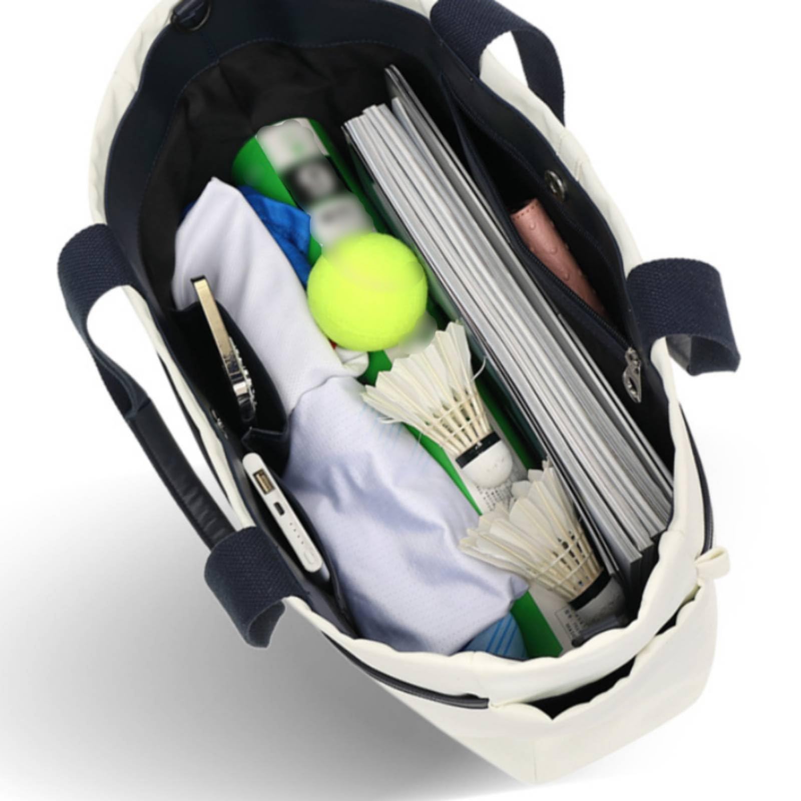 Borsa a Tracolla Sportiva Borsa Borsa Racchette Badminton Zaino Monospalla Compartimento Ampio in Tela Portaracchetta Confortevole