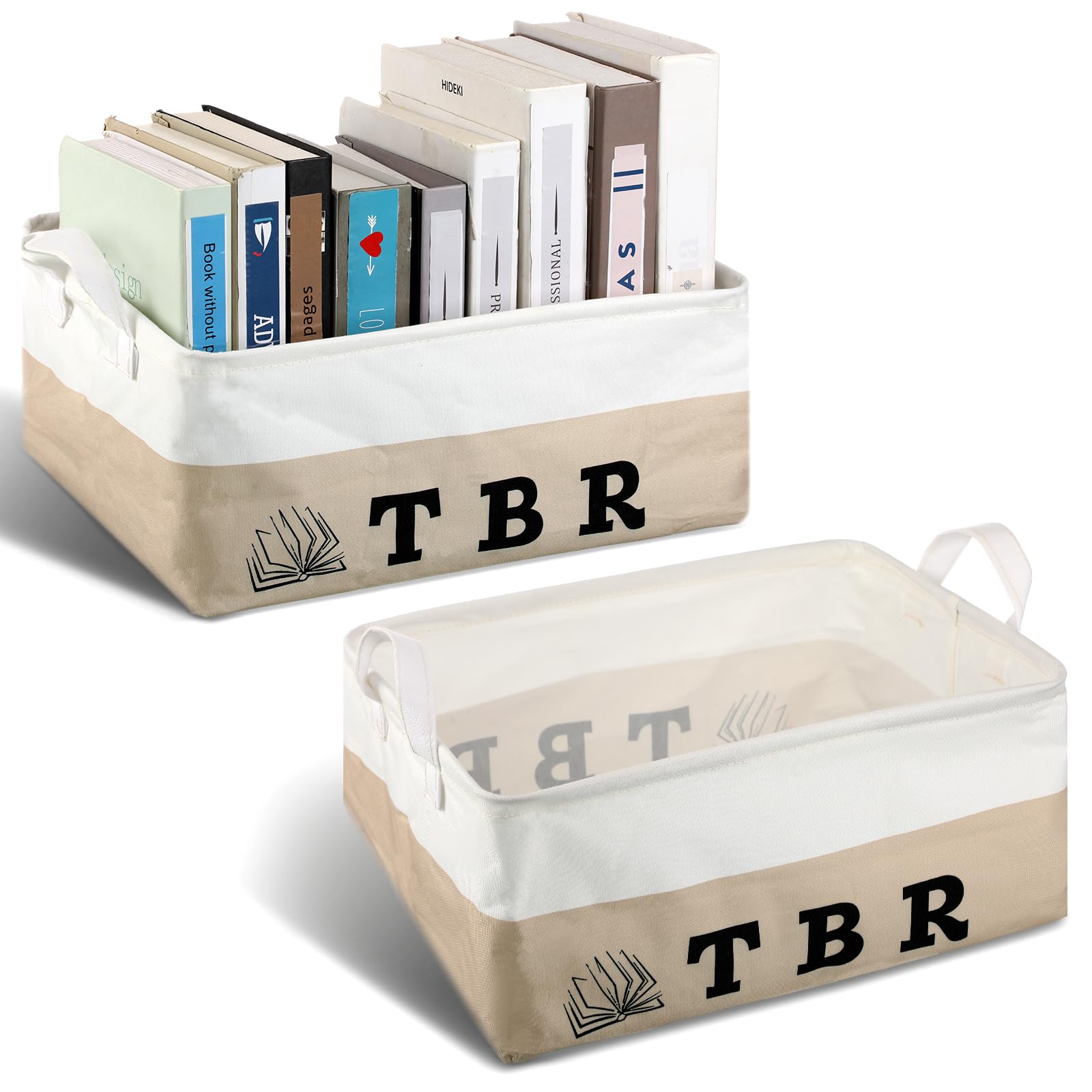 Accessoires de livres Marsui : lot de 2 bacs de rangement de lecture rigides pour étudiants