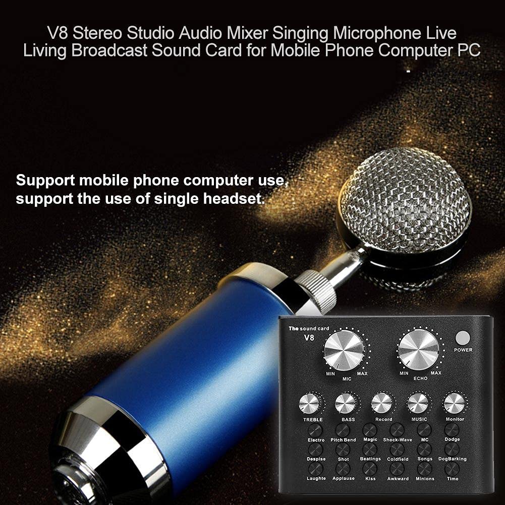 Carte Son Externe USB avec Microphone pour téléphone Portable et Interface Audio pour Ordinateur Portable
