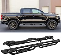 GNG Side Steps Running Boards for 2015-2026 Chevy Colorado & GMC Canyon Crew Cab - Powder Coated Steel, 550lb Capacity