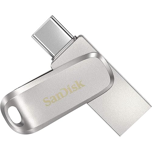 SanDisk 64GB Ultra Dual Drive Luxe USB Type-C - SDDDC4-064G-G46, Sliver