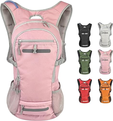 Miniatura 8 de Zavothy Mochila de senderismo multiusos de 18 litros con bolsa de agua de 3 L, mochila de hidratación duradera con compartimento aislado para la