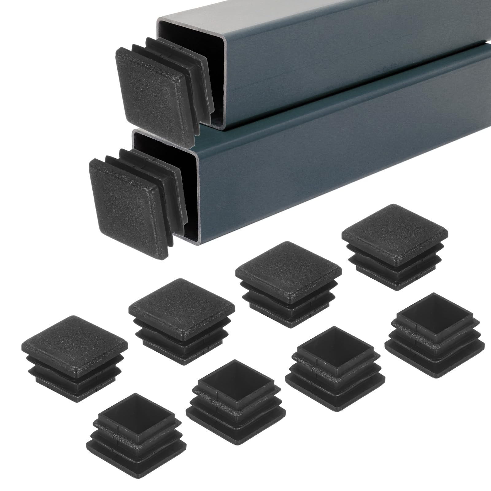 M METERXITY 50-Pack Square Tubing End Caps