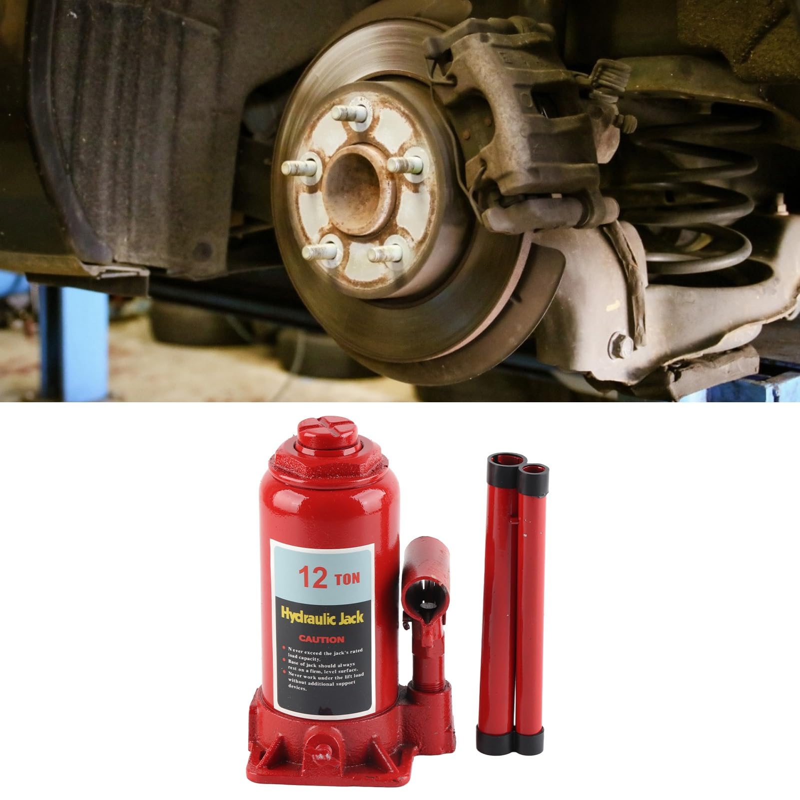 Strumento di sollevamento resistente durevole di martinetto idraulico della bottiglia da 12 tonnellate per uso agricolo industriale della costruzione automobilistica