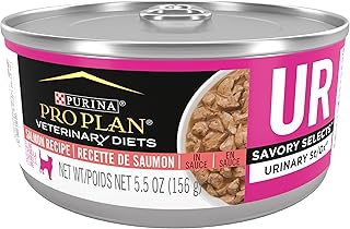 Purina Pro Plan Veterinary Diets UR Urinary St/Ox Savory Selects Feline Formula Salmon Recipe in Sauce Wet Cat Food - (24) 5.5 oz. Cans