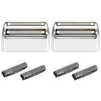 Vista 9 de Lámina de repuesto y cortadoras para afeitadora compatible con BaBylissPRO Barberology Double FXFS2 (Plata)
