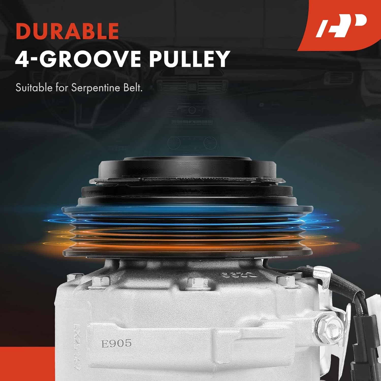 A-Premium Air Conditioner AC Compressor with Clutch Compatible with Ford F-150 F150 2018 2019 2020, 5.0L