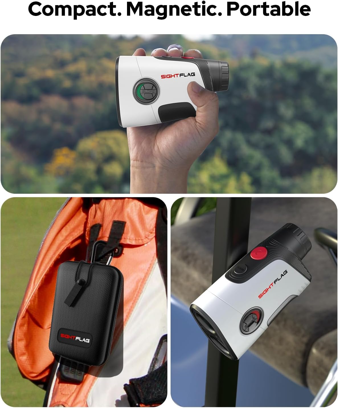 GF2-Golf Rangefinder with Slope and Pin Flagpole Lock Vibration, 1300 Yards Range Finder, External Slope Switch - Image 5