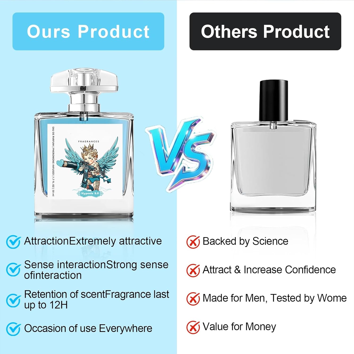 EDP Hypnosis 2.0 Cologne for Men, Upgrading Pheromone Cologne for Men, Real pheromone perfume，Enhance Attraction，A Truly Pheromone Cologne Designed Specifically For American Men 1.7 OZ - Image 2