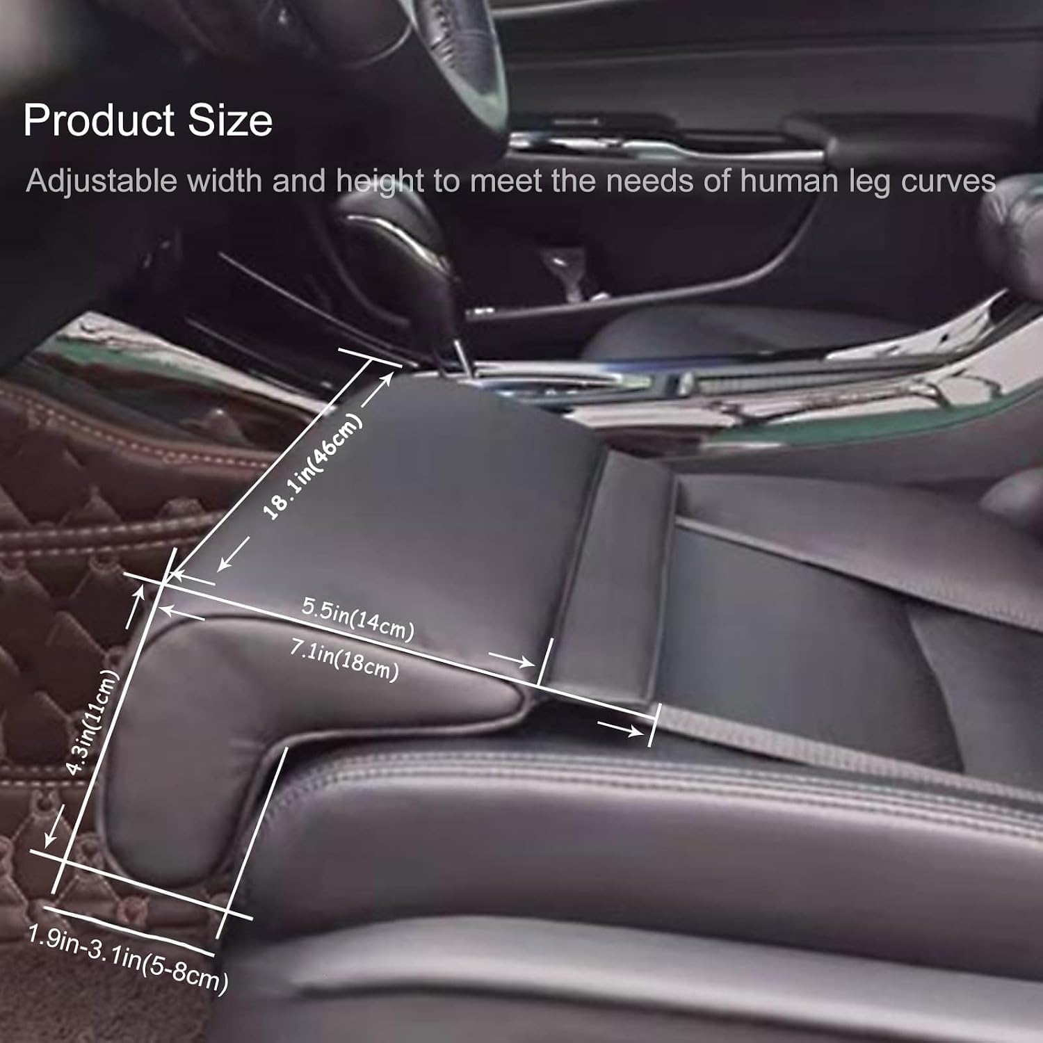Cuscino Poggiagambe Auto per Mazda 2 2015-2019
