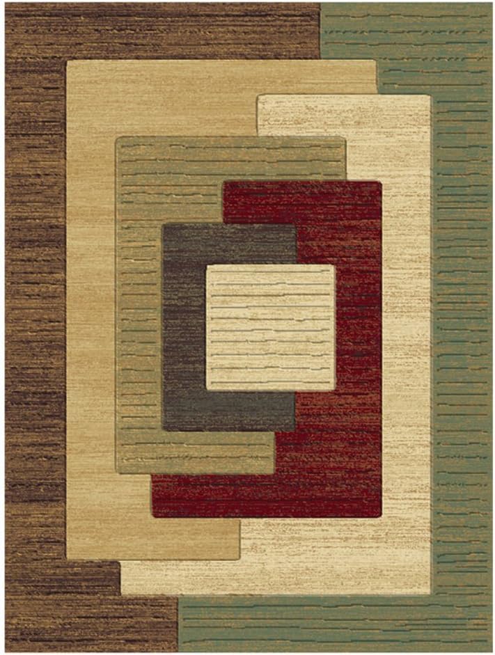 Central Oriental Shadows Osborn Multicolor 5-Feet 3-Inch by 7-Feet 7-Inch Area Rug