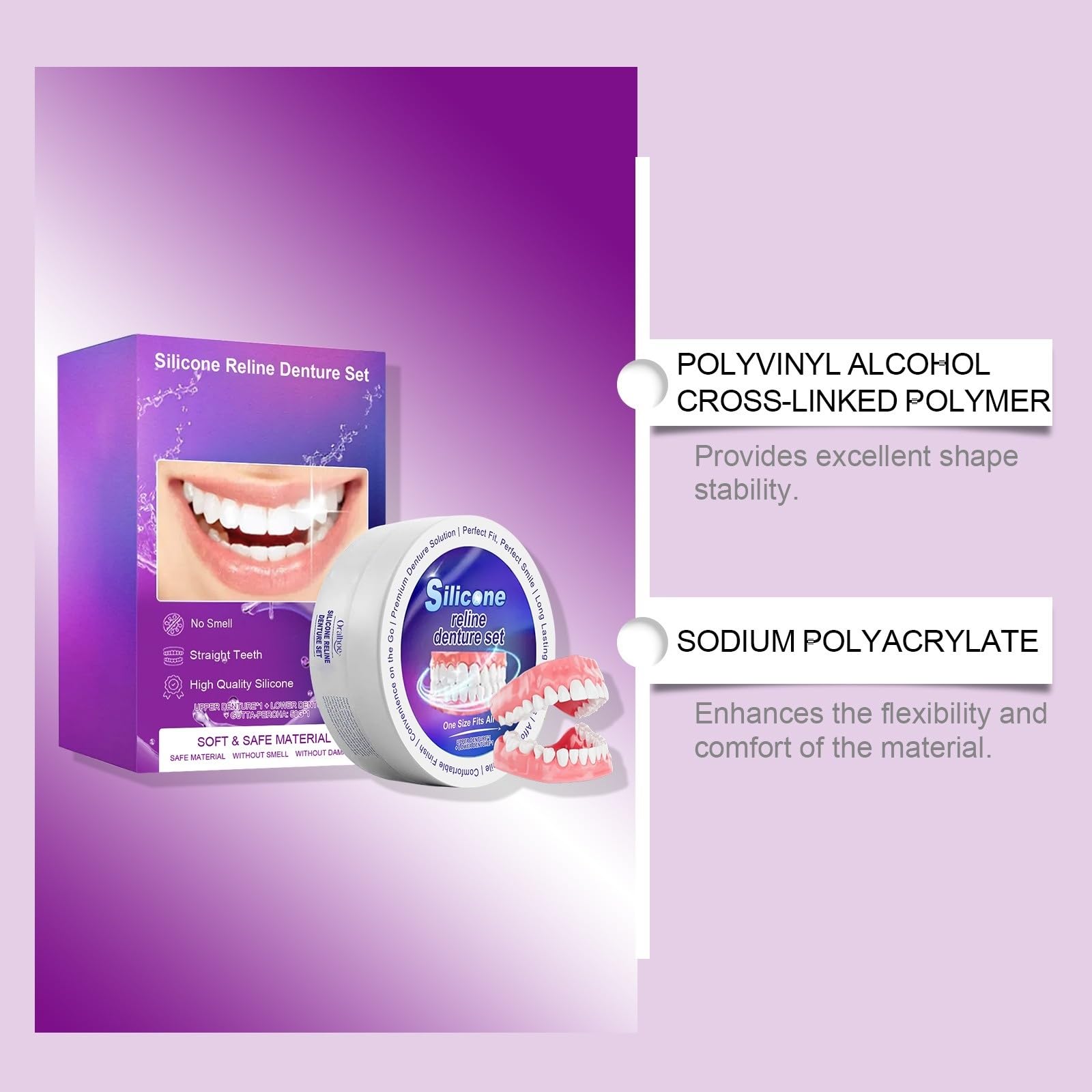 Dentadura Silicona, 2026 Nueva Prótesis Dental Silicona
