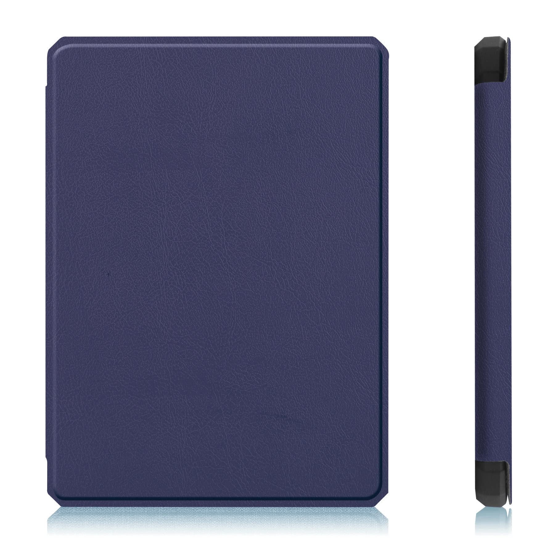 Podróż na tablecie Slim Case dla Kindle PaperWhite (wersja 6,8 "2021), TPU. Skórzany przypadek Ochronna Smart Folio Shell Pokrywa z zamknięciem magnetycznym i funkcją stoiska auto Wake/sen(Blu)