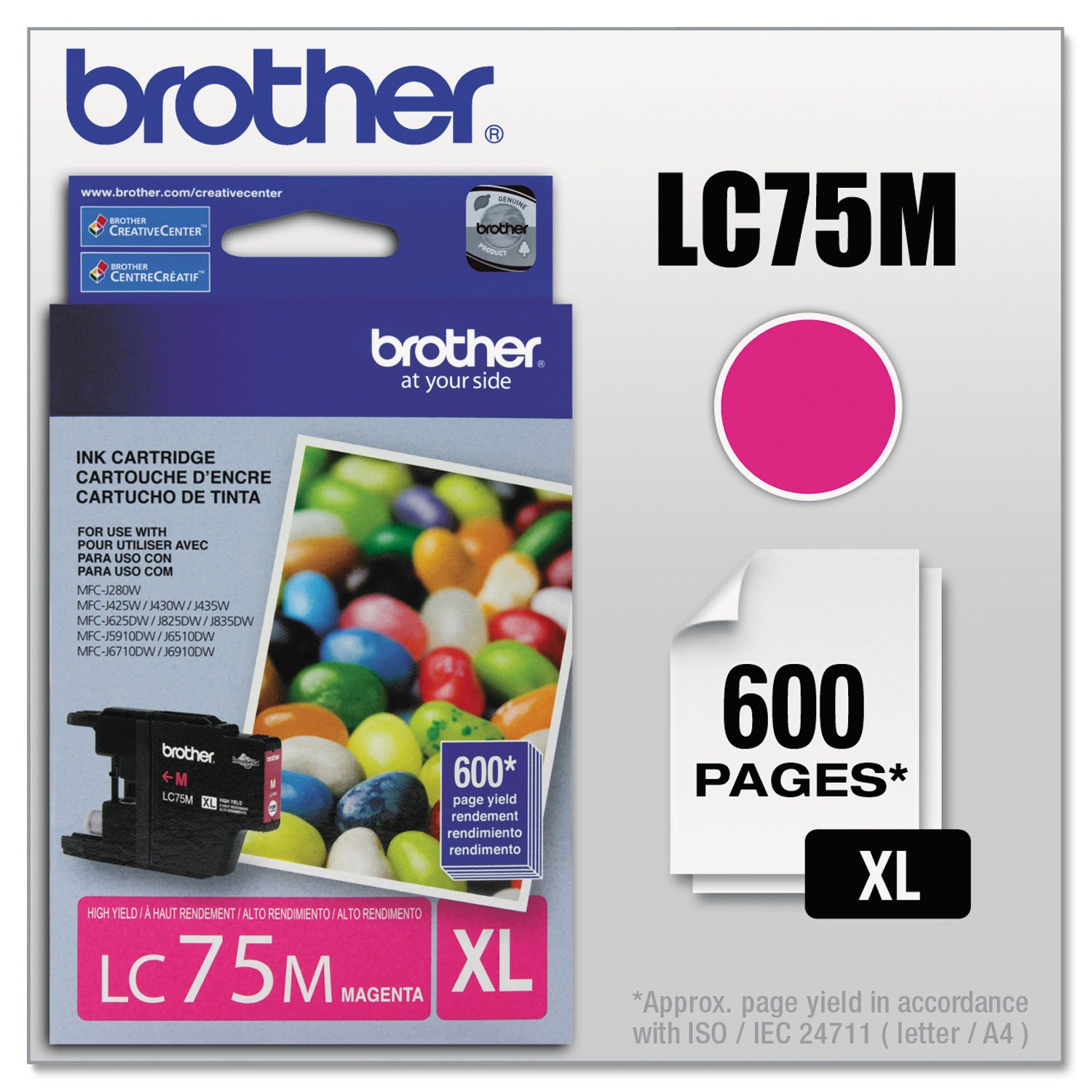 Brother LC75MS Genuine Magenta Ink Cartridge