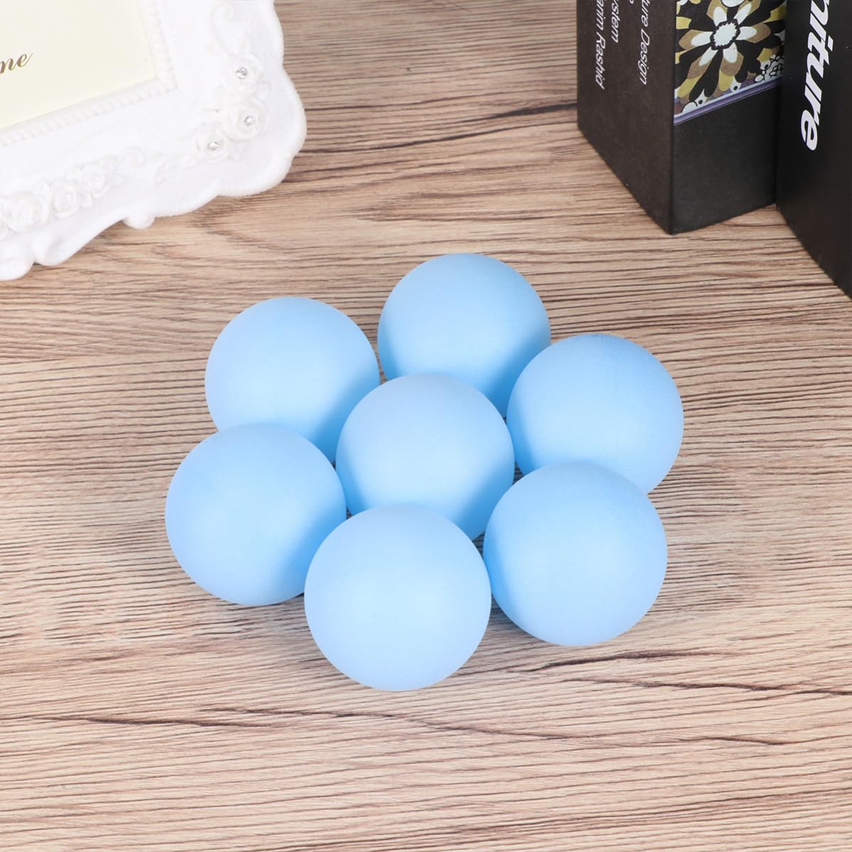 DOITOOL 60 Balones de Ping Pong de 40 Mm sin Costuras, Duraderas y Fáciles de Transportar, Ideales para Tenis de Mesa y Deportes al Aire Libre en Casa