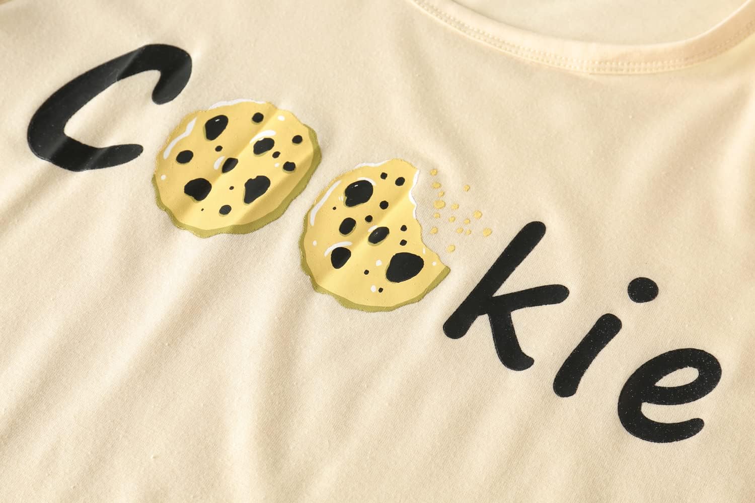 VENTELAN Pajama Set For Women Cute PJS Summer Short Sleeve Shorts Sleepwear - Image 3