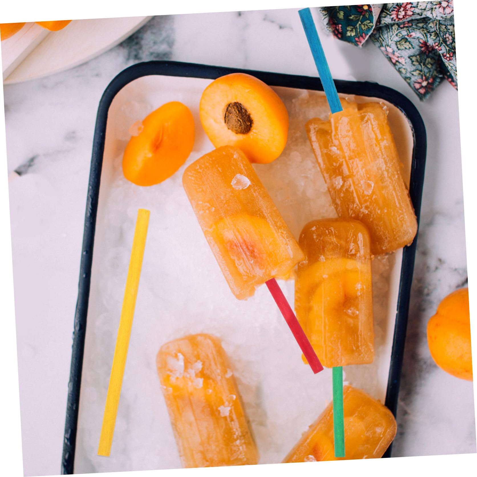 Palitos de Helado de Madera Mango Cómodo y Fácil de Sostener 500 para Manualidades Ideales para Proyectos de Bricolaje y Carpintería
