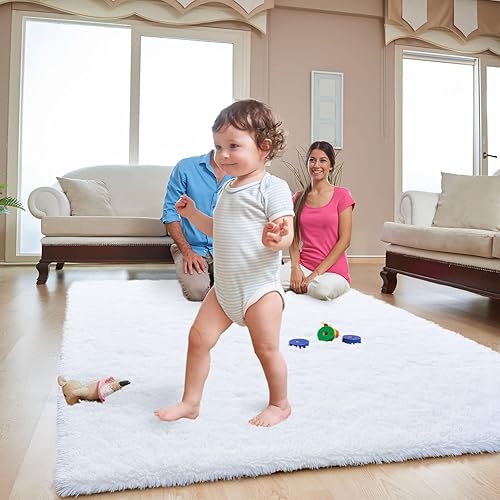 Miniatura 8 de ISEAU - Alfombras de peluche, alfombras para el piso de la habitación, alfombras de peluche, cómodas alfombras para las habitaciones de los niños y