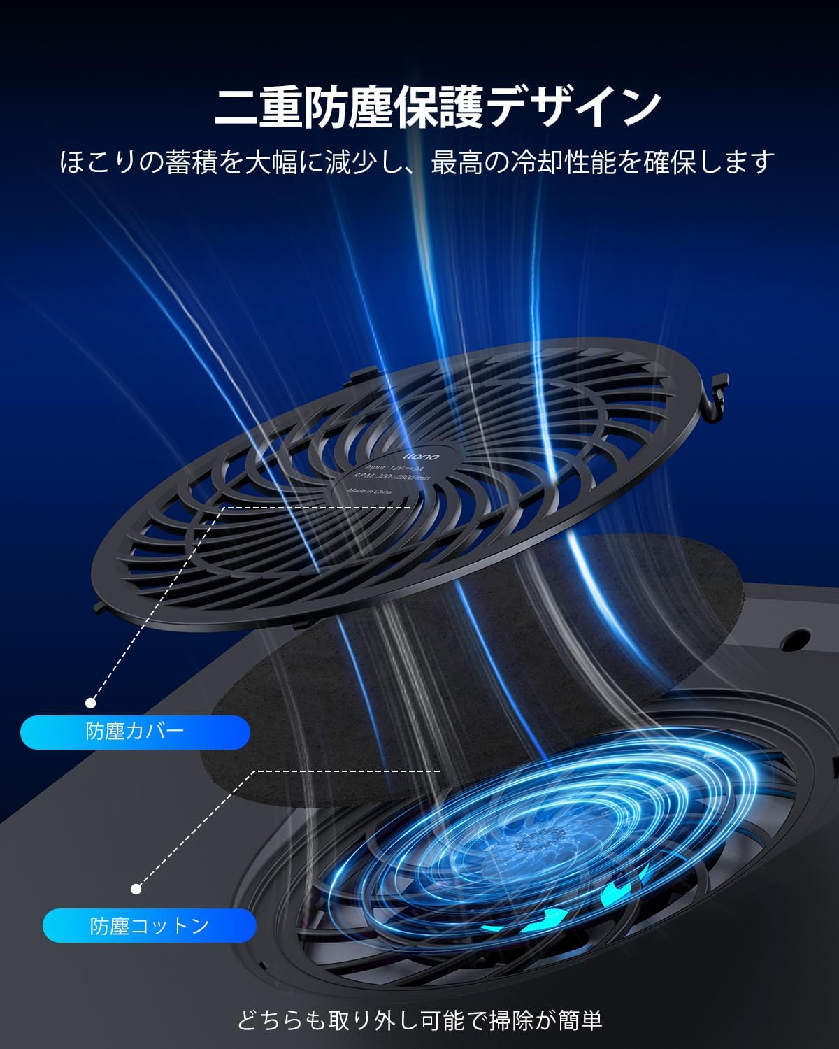 2025年新時流・特許取得済」llano ノートパソコン 冷却パッド Amazon