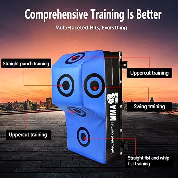INNOLIFE Wall Mount Uppercut Heavy Bag Boxing MMA Training Punching Target(23.8x13.7x11.8 inches)